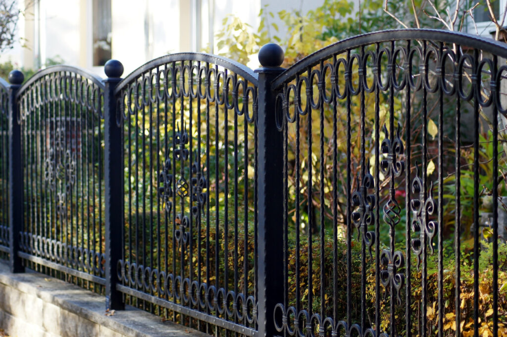 iron wrought fence designs